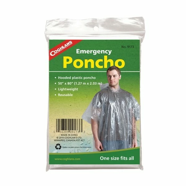 Coghlans Emergency Poncho - STRIDER 3 Coghlans Emergency Poncho - STRIDER