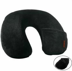 Summit Inflatable Fleece Pillow With Media Pocket 2018