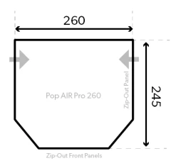 Dometic Pop Air Pro 260 Caravan Awning 2023 - EACH 7 Dometic Pop Air Pro 260 Caravan Awning 2023 - EACH -outdoor camping shop 22607 2