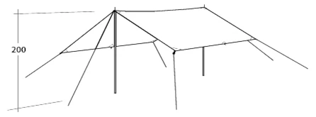 Easy Camp Tarp 4x4 - 4x4 4 Easy Camp Tarp 4x4 - 4x4 - Image 2