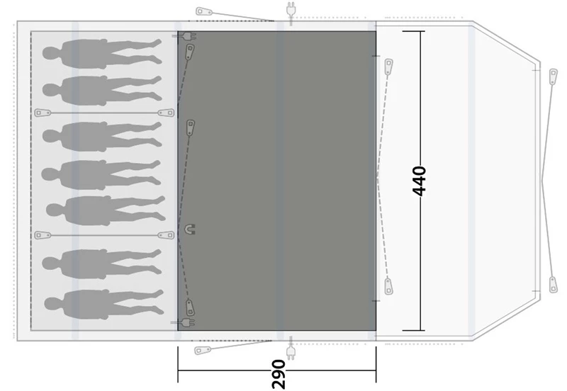 Outwell Stone Lake/Wood Lake 7ATC Flat Woven Tent Carpet - Each 4 Outwell Stone Lake/Wood Lake 7ATC Flat Woven Tent Carpet - Each - Image 2