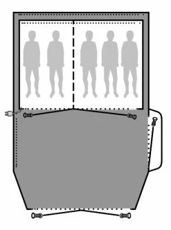 Outwell Nevada 5P Footprint Groundsheet - Each -outdoor camping shop 23192 1