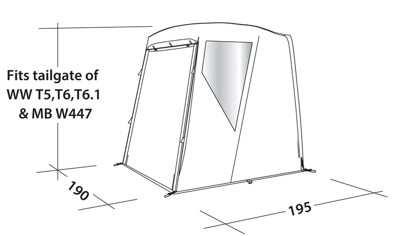 Easy Camp Crowford Motorhome Tailgater Awning 2023 - Each 8 Easy Camp Crowford Motorhome Tailgater Awning 2023 - Each - Image 6