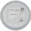 PMS 4 Pack Silver Plates 23cm -outdoor camping shop 29048