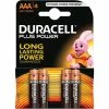 Duracell AAA 4pk Batteries - Plus Power - Each -outdoor camping shop 30028