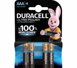 Duracell AAA 4pk Batteries - Ultra Power - Each