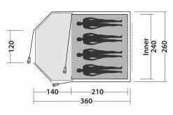 Easy Camp Blazar 400 Tent 2023 - Each -outdoor camping shop 30563 1