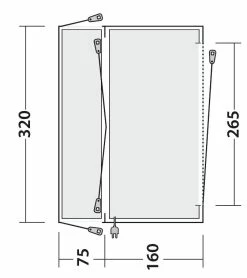 Outwell Lakecrest Drive Away Awning 2023 - Each 39 Outwell Lakecrest Drive Away Awning 2023 - Each -outdoor camping shop 30599 3