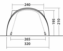 Outwell Lakecrest Drive Away Awning 2023 - Each 40 Outwell Lakecrest Drive Away Awning 2023 - Each -outdoor camping shop 30599 4
