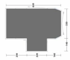 Outwell Oakdale 5PA Footprint Groundsheet - Each -outdoor camping shop 30639 1