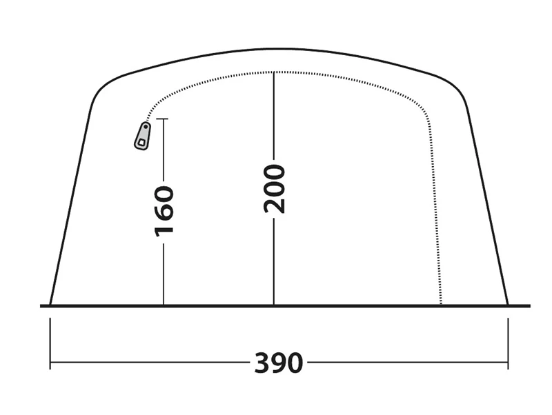 Outwell Parkdale 6PA Air Tent 2023 - Each 8 Outwell Parkdale 6PA Air Tent 2023 - Each - Image 6