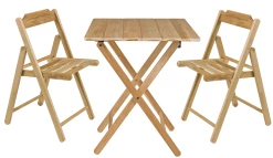 Tramontina Bistro Set Natural Wood