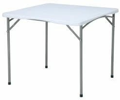Leisurewize Blow Moulded Square Portable Folding Table