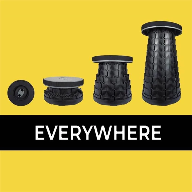 MiniMax Adjustable Height Telescopic Stool - Colour: Black 10 MiniMax Adjustable Height Telescopic Stool - Colour: Black - Image 8