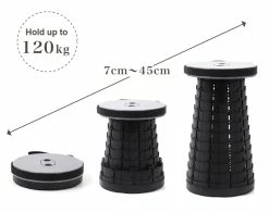 MiniMax Adjustable Height Telescopic Stool - Colour: Black 20 MiniMax Adjustable Height Telescopic Stool - Colour: Black -outdoor camping shop 32132 8