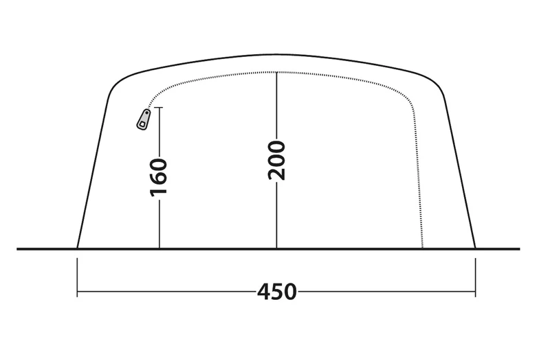 Outwell Queensdale 8PA Air Tent 2023 8 Outwell Queensdale 8PA Air Tent 2023 - Image 6