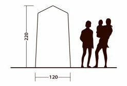 Outwell Seahaven Single Comfort Station Toilet Tent -outdoor camping shop 33103 3