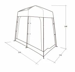 Outwell Seahaven Double Comfort Station Toilet Tent 21 Outwell Seahaven Double Comfort Station Toilet Tent -outdoor camping shop 33104 1