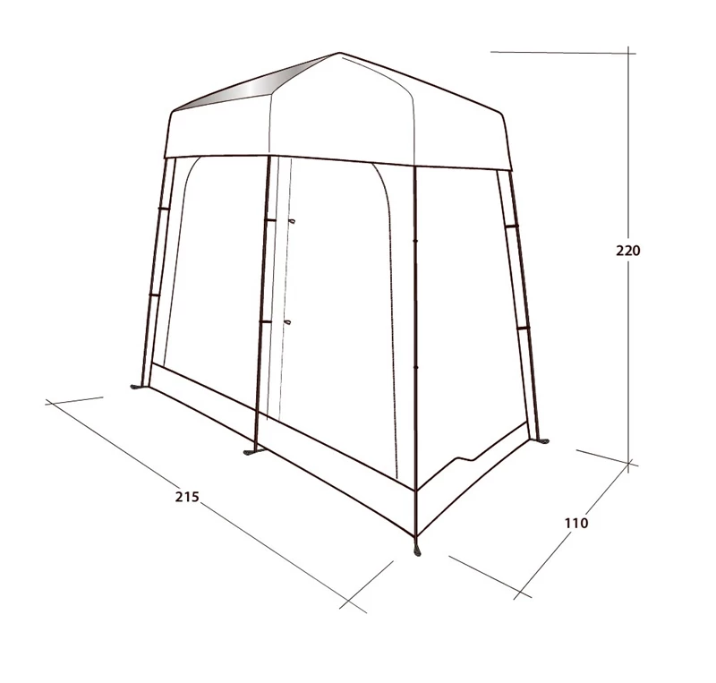 Outwell Seahaven Double Comfort Station Toilet Tent 4 Outwell Seahaven Double Comfort Station Toilet Tent - Image 2