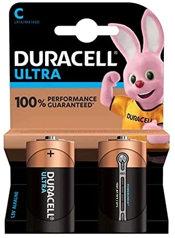 Duracell Pack Of 2 C Ultra Power - Each 3 Duracell Pack Of 2 C Ultra Power - Each