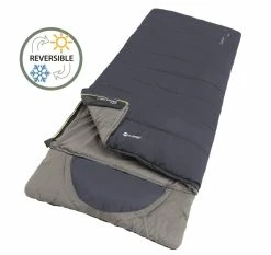 Outwell Contour Lux Deep Blue Sleeping Bag - Left Hand