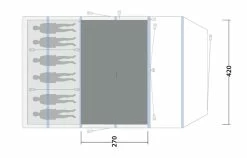 Outwell Queensdale 8PA Air Tent Package Deal 2023 -outdoor camping shop 33231 5