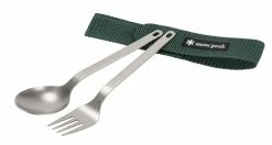 Snow Peak Titanium Fork & Spoon Set -outdoor camping shop 33510 2