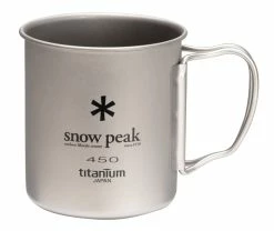 Snow Peak Titanium Single Wall 450 Mug - Blue