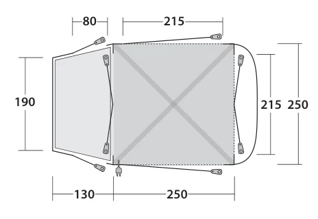 Outwell Linnburg Air Rear Awning 2023 5 Outwell Linnburg Air Rear Awning 2023 - Image 3