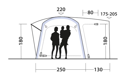 Outwell Linnburg Air Rear Awning 2023 7 Outwell Linnburg Air Rear Awning 2023 - Image 5