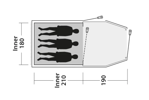 Outwell Earth 3 Tent 2023 5 Outwell Earth 3 Tent 2023 - Image 3