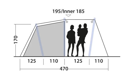 Outwell Starhill 4A Air Tent 2023 6 Outwell Starhill 4A Air Tent 2023 - Image 4