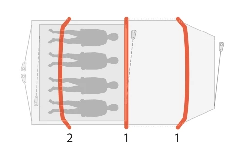 Outwell Starhill 4A Air Tent 2023 8 Outwell Starhill 4A Air Tent 2023 - Image 6
