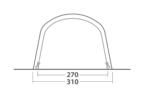 Outwell Hayward Lake 4ATC Air Tent 2023 8 Outwell Hayward Lake 4ATC Air Tent 2023 - Image 6