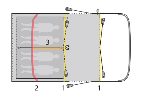 Outwell Hayward Lake 4ATC Air Tent 2023 9 Outwell Hayward Lake 4ATC Air Tent 2023 - Image 7