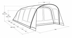 Outwell Hayward Lake 6ATC Air Tent 2023 -outdoor camping shop 34118 2
