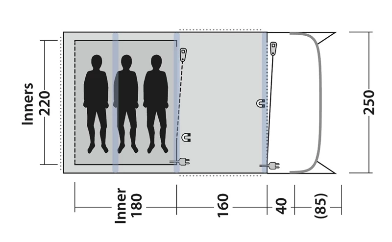 Outwell Elmdale 3PA Air Tent 2023 5 Outwell Elmdale 3PA Air Tent 2023 - Image 3
