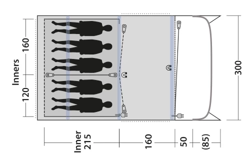 Outwell Elmdale 5PA Air Tent 2023 6 Outwell Elmdale 5PA Air Tent 2023 - Image 4