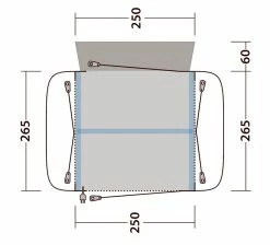 Outwell Crossville 250SA Air Drive Away Awning 2023 -outdoor camping shop 34159 3
