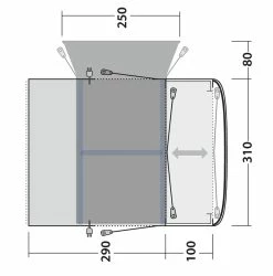 Outwell Jonesville 290SA Flex Drive Away Awning 2023 -outdoor camping shop 34160 3