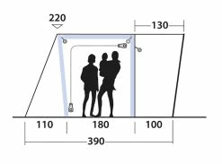Outwell Jonesville 290SA Flex Drive Away Awning 2023 -outdoor camping shop 34160 4