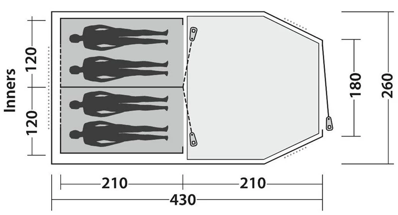 Easy Camp Huntsville 400 Tent 2023 5 Easy Camp Huntsville 400 Tent 2023 - Image 3