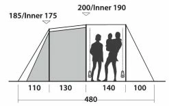Easy Camp Huntsville 600 Tent 2023 -outdoor camping shop 34170 3