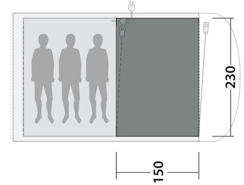 Outwell Ashwood 3 Flat Woven Carpet 2023 4 Outwell Ashwood 3 Flat Woven Carpet 2023 - Image 2