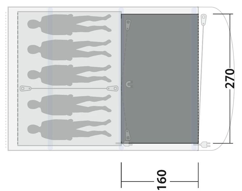 Outwell Elmdale 5PA Flat Woven Carpet 2023 4 Outwell Elmdale 5PA Flat Woven Carpet 2023 - Image 2