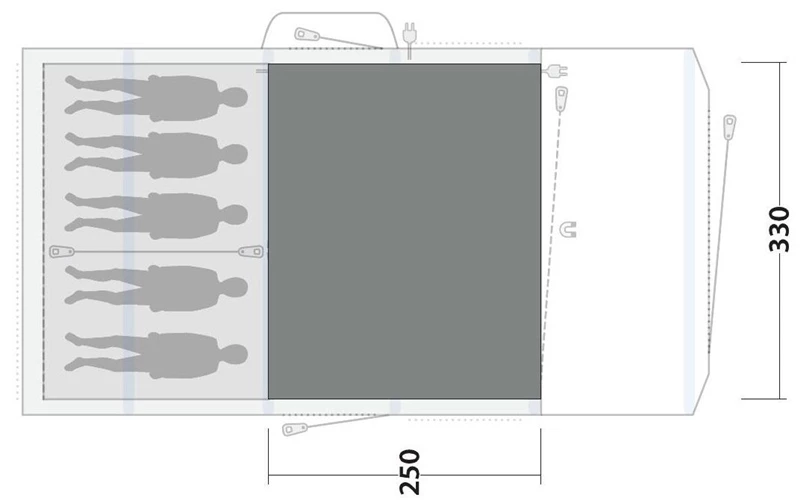 Outwell Sundale 5PA Flat Woven Carpet 2023 5 Outwell Sundale 5PA Flat Woven Carpet 2023 - Image 3