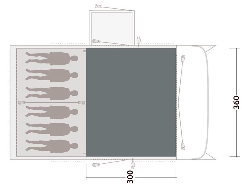 Outwell Montana 6PE Flat Woven Carpet 2023 5 Outwell Montana 6PE Flat Woven Carpet 2023 - Image 3