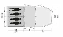 Outwell Yosemite Lake 4TC Tent Package Deal 2023 -outdoor camping shop 34328 3