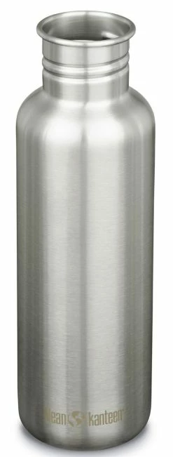 Klean Kanteen Classic 27oz (800ml) Brushed Stainless Steel Bottle - Brushed Stainless -outdoor camping shop 34826 1