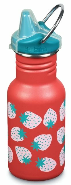 Klean Kanteen Kid Classic Sippy 355ml Coral Strawberries Bottle - Coral Strawberries